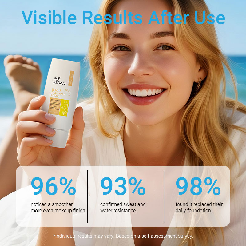 private label 3 in 1 sunscreen cream 50+ spf